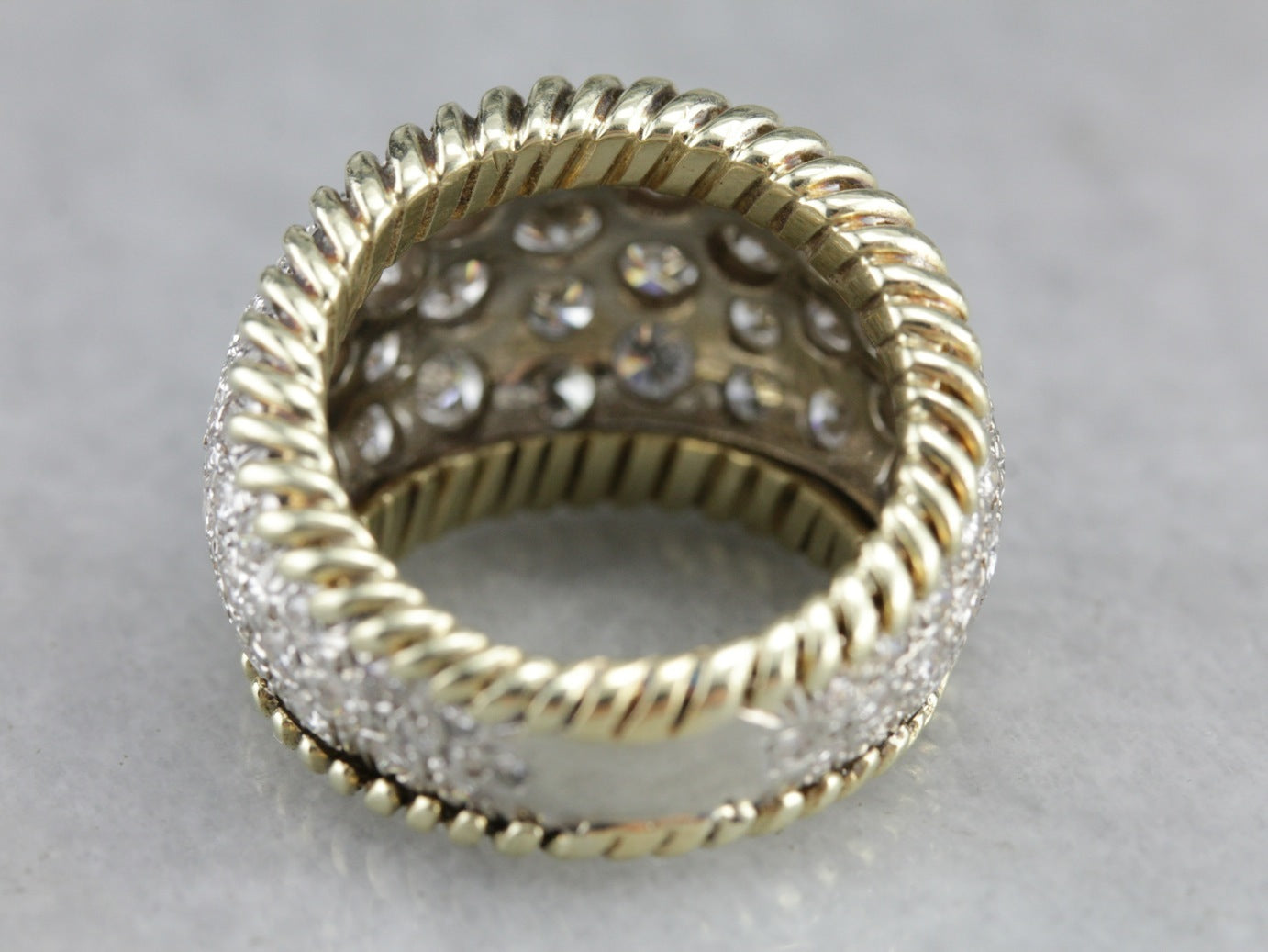 Diamond Cluster Cocktail Ring