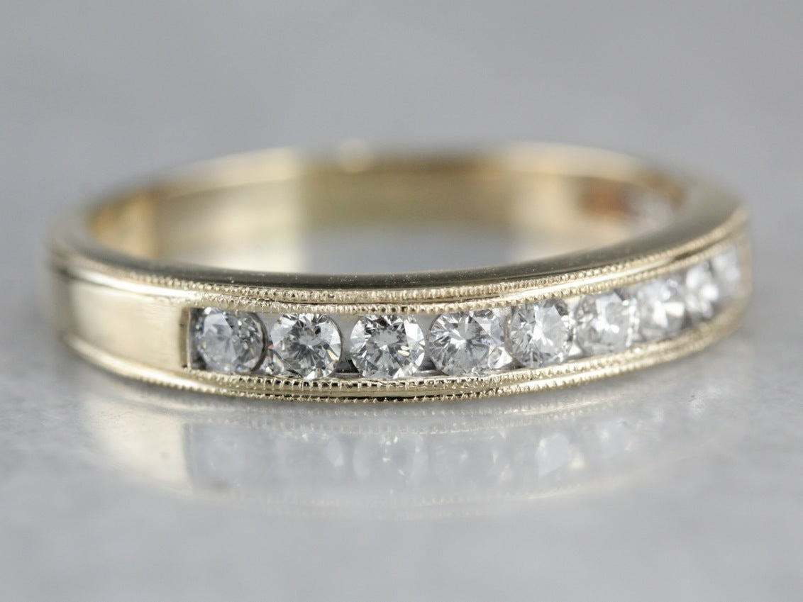 Yellow Gold Diamond Wedding Band