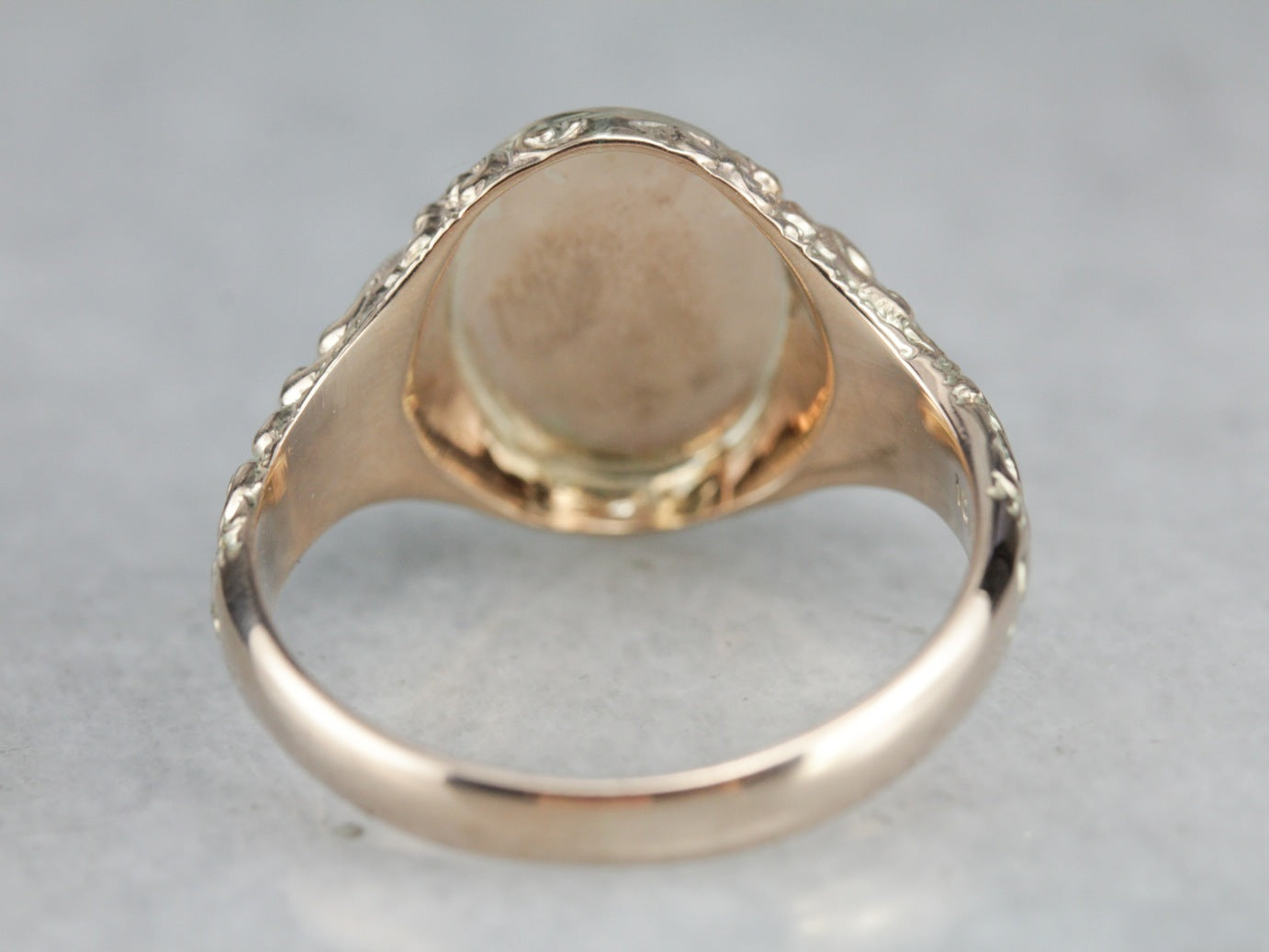 Monogrammed "FGB" Signet Ring