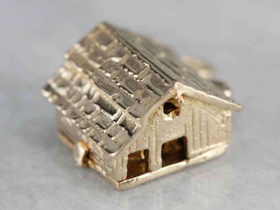 Farmer's Daughter Barn Gold Charm