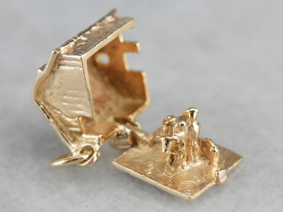 Farmer's Daughter Barn Gold Charm