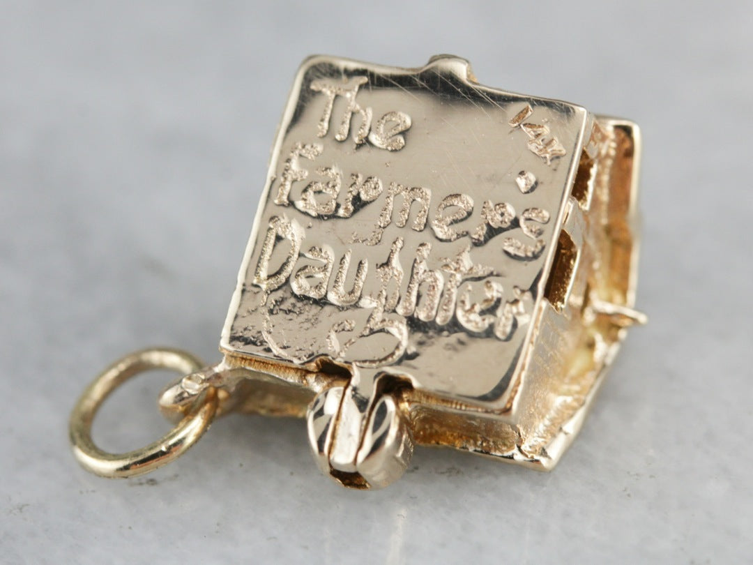 Farmer's Daughter Barn Gold Charm