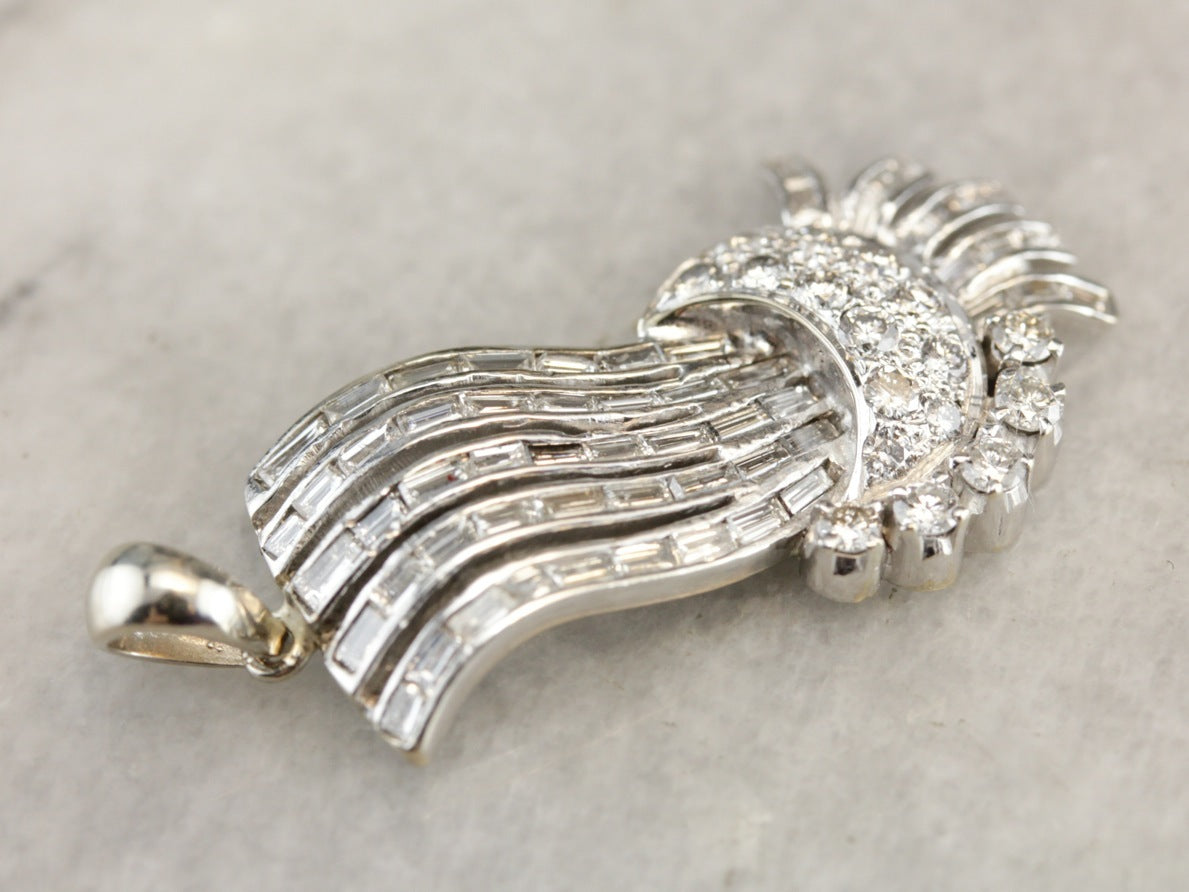 Retro Era Diamond Pendant