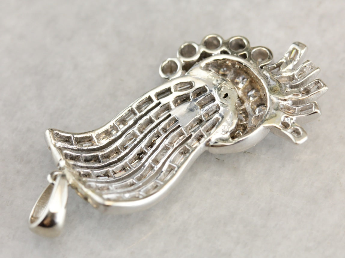 Retro Era Diamond Pendant