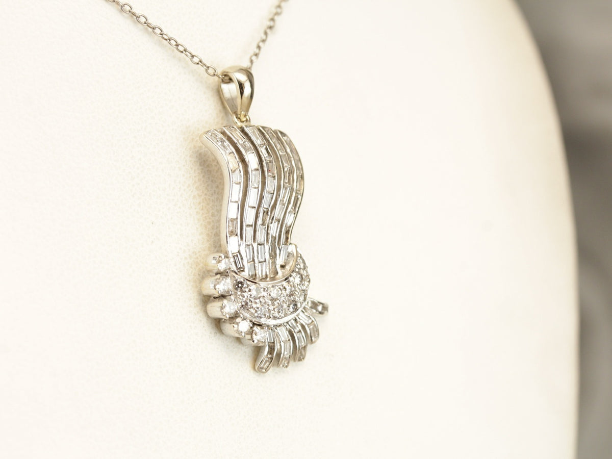 Retro Era Diamond Pendant
