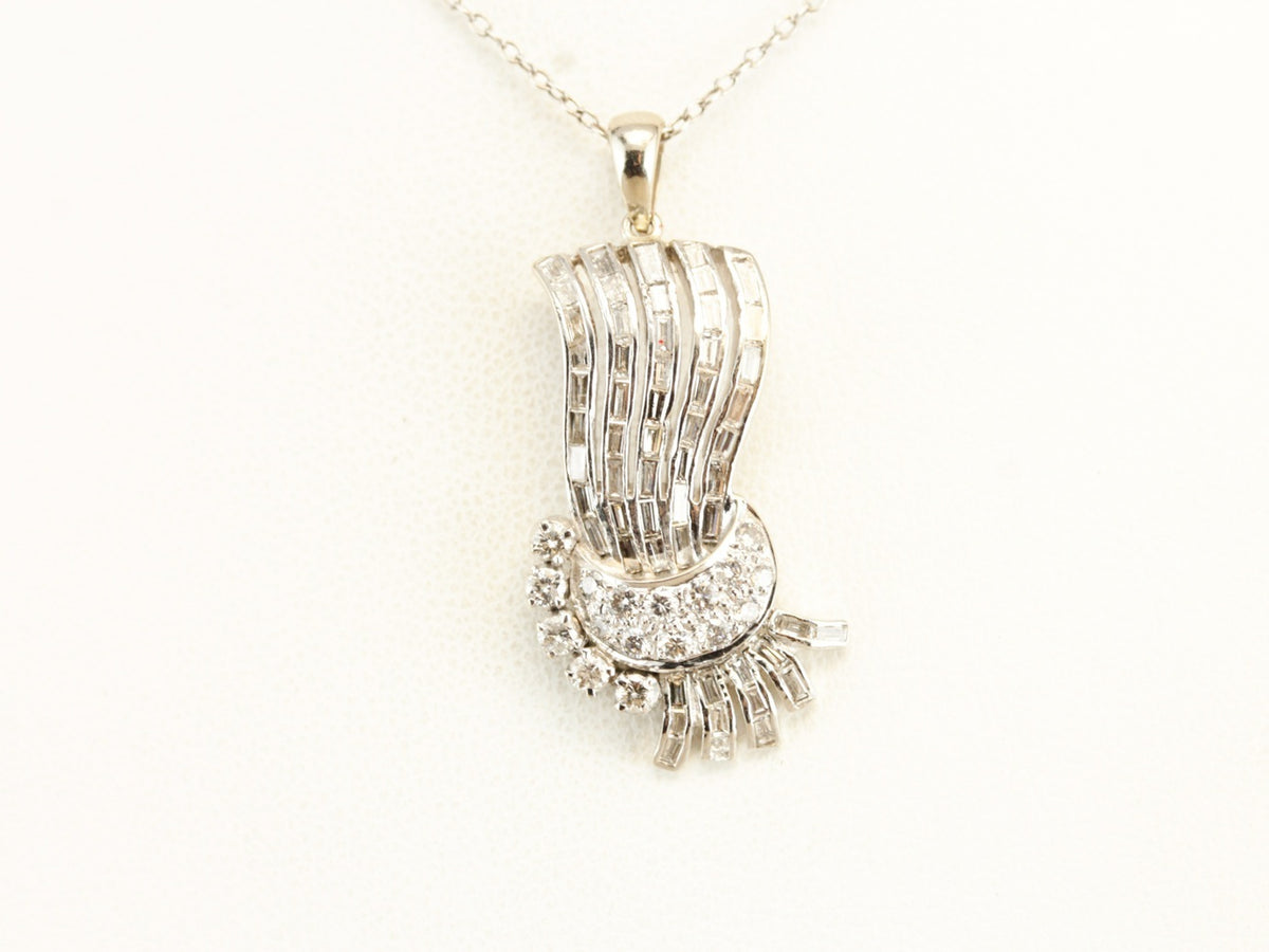 Retro Era Diamond Pendant