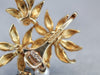 Vintage Floral Pearl Gold Scarf Clip Pendant