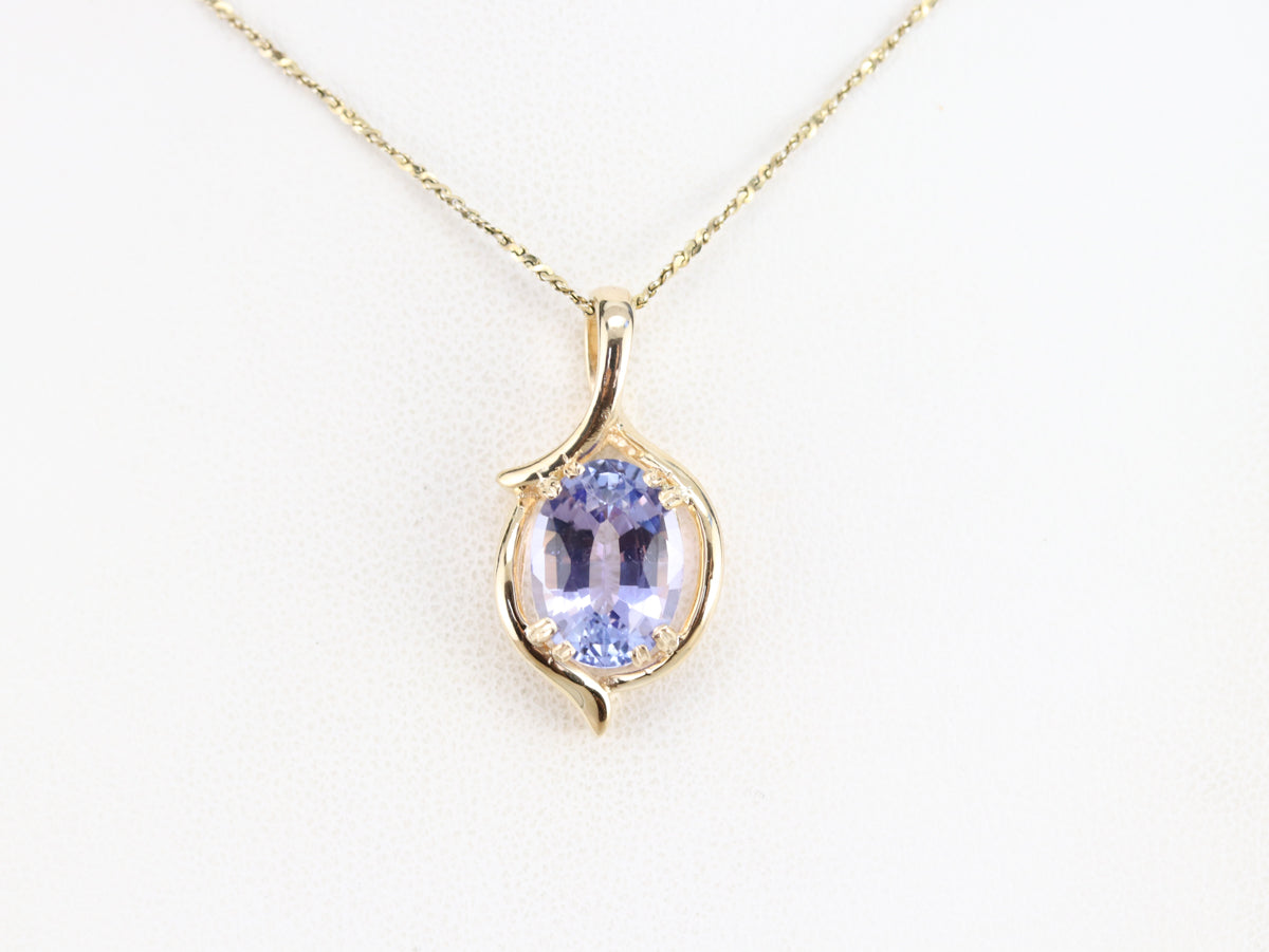 Modernist Tanzanite Pendant