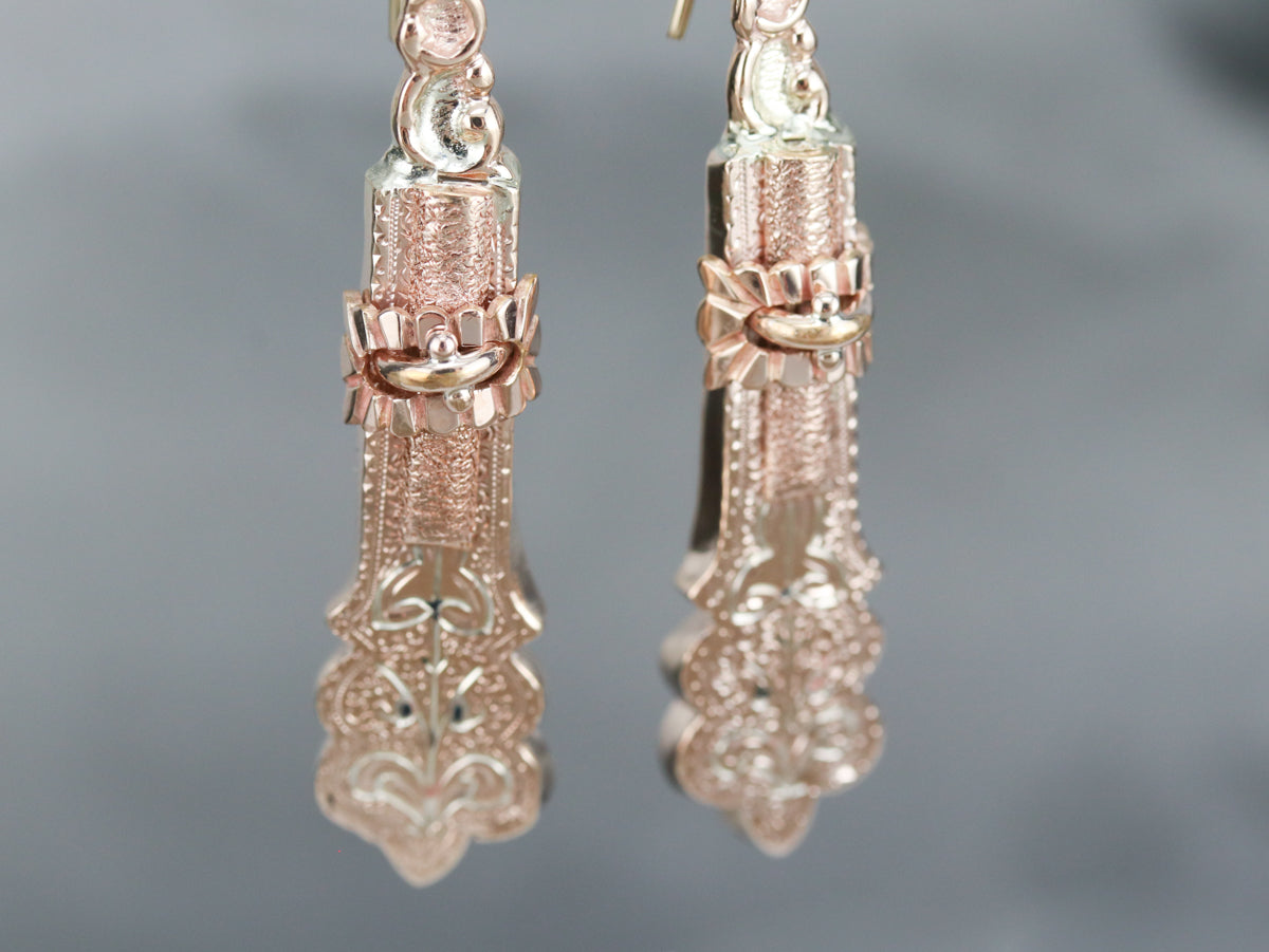 Victorian Gold Drop Earrings