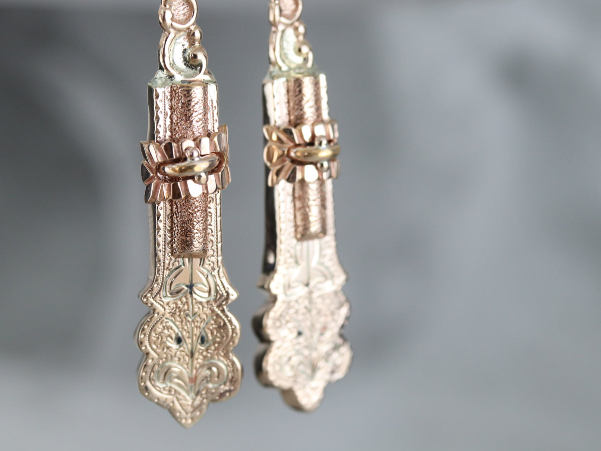 Victorian Gold Drop Earrings
