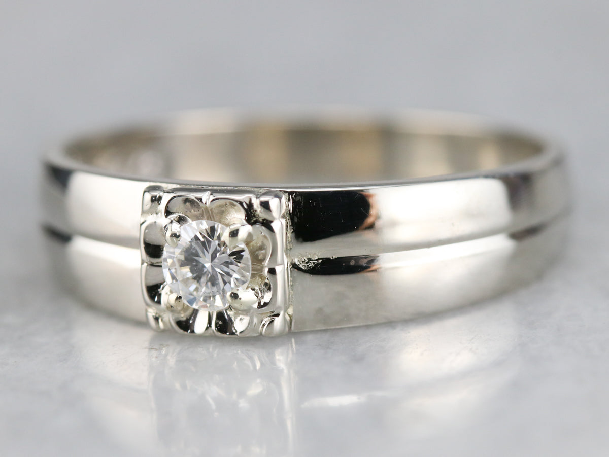 Men's Diamond Solitaire Ring