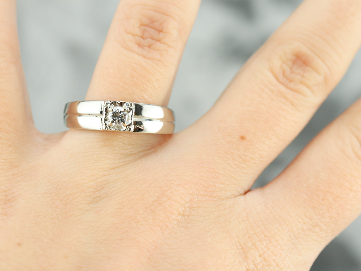 Men's Diamond Solitaire Ring