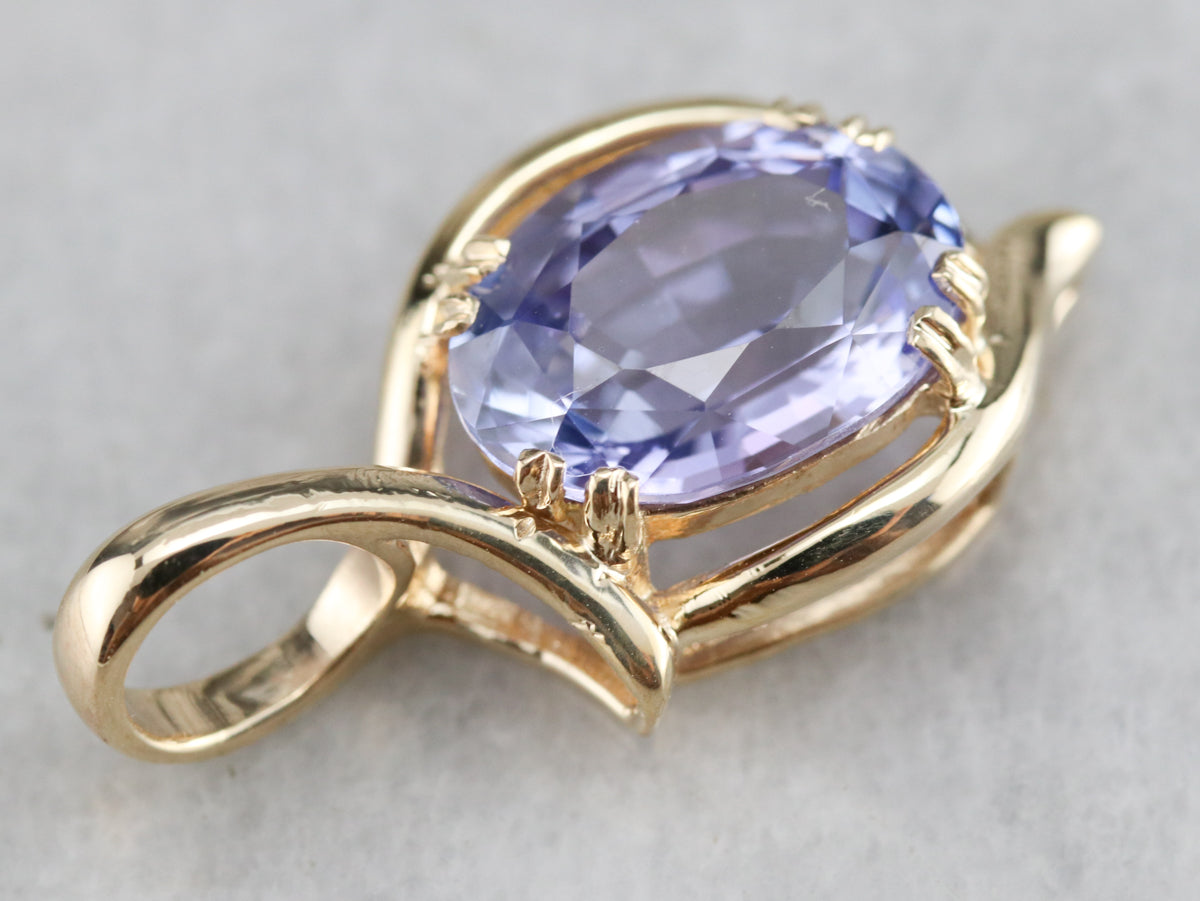 Modernist Tanzanite Pendant