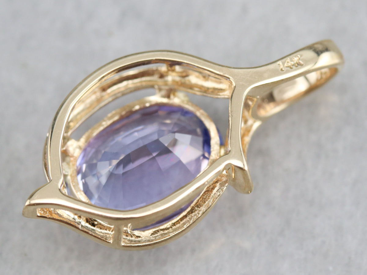 Modernist Tanzanite Pendant