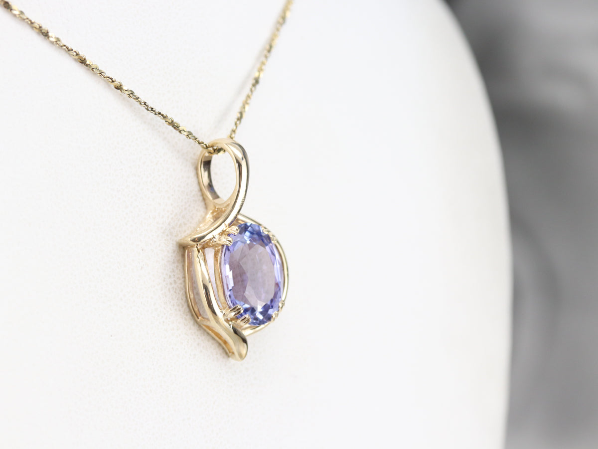Modernist Tanzanite Pendant