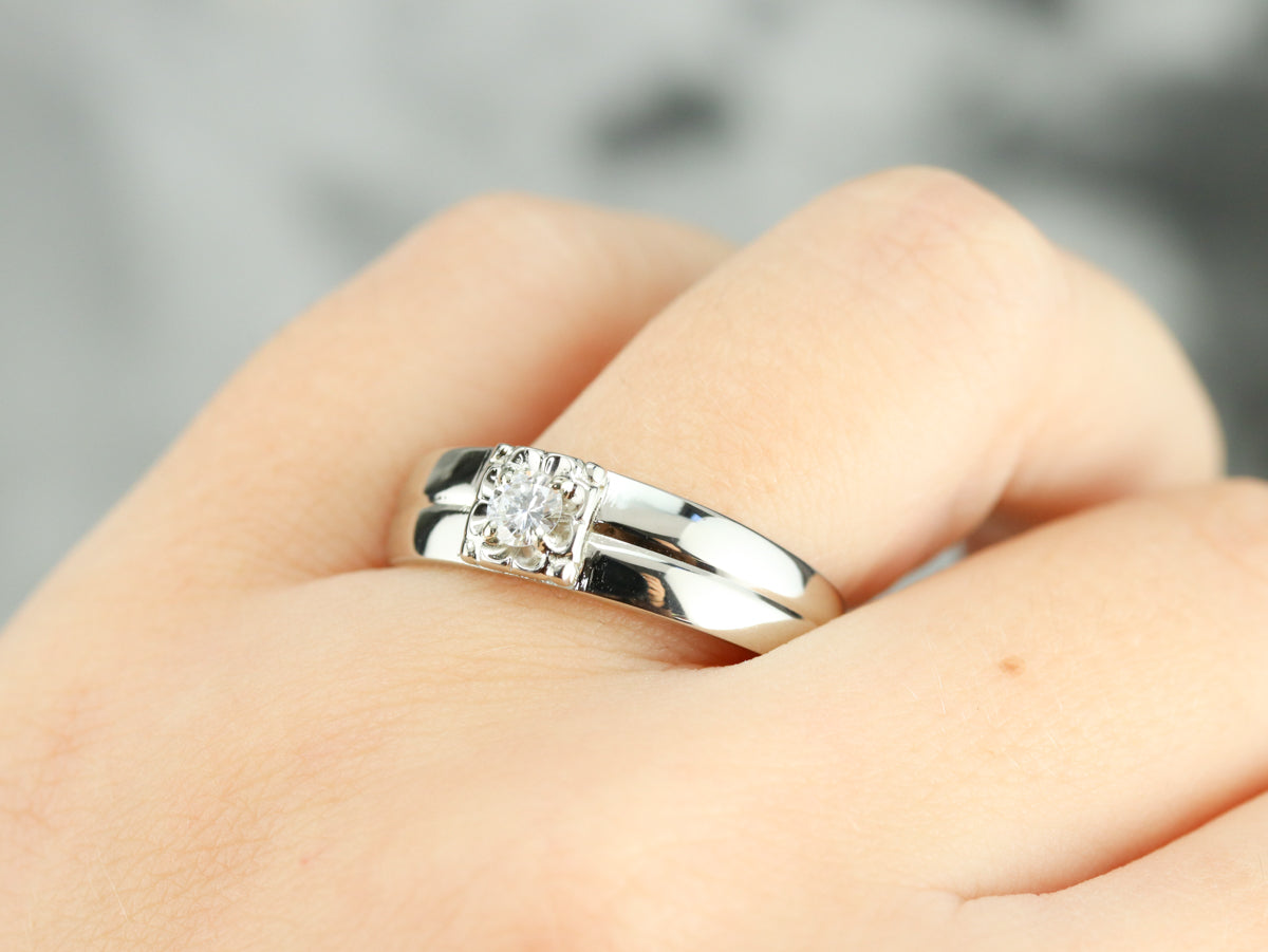 Men's Diamond Solitaire Ring