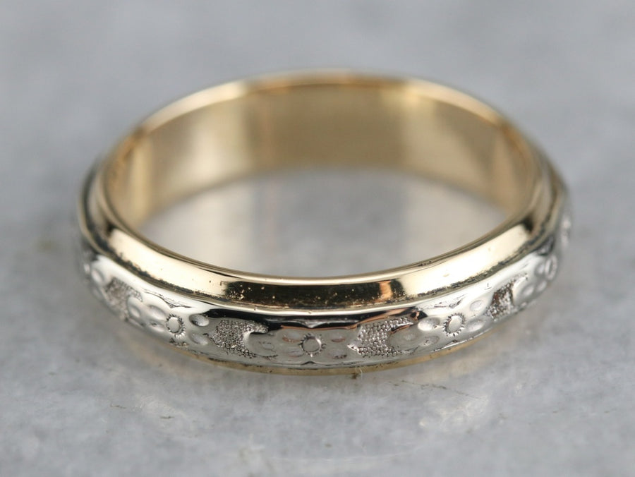 Vintaged Two Tone Pattern Band
