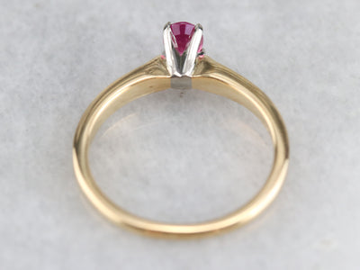 Pink Sapphire Engagement Ring