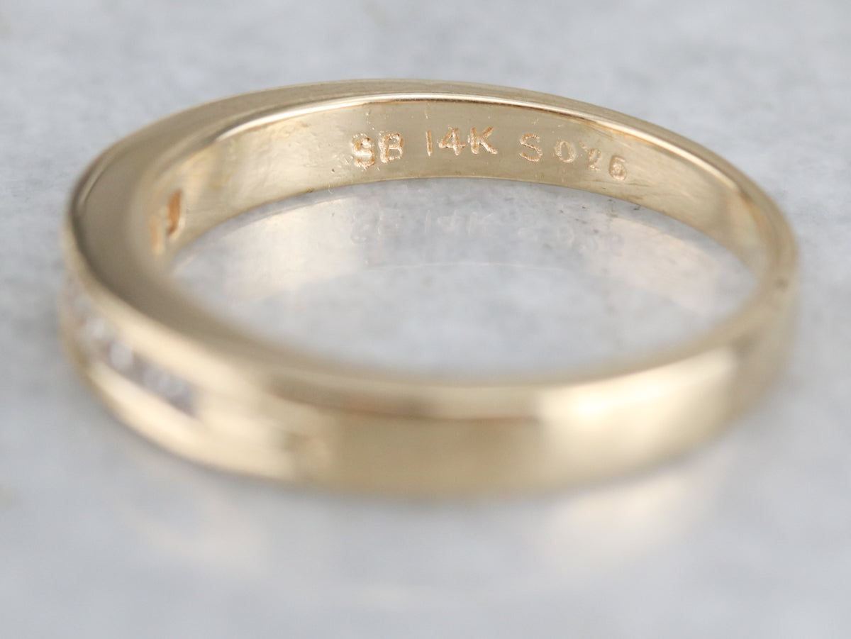 Square Cut Diamond Band