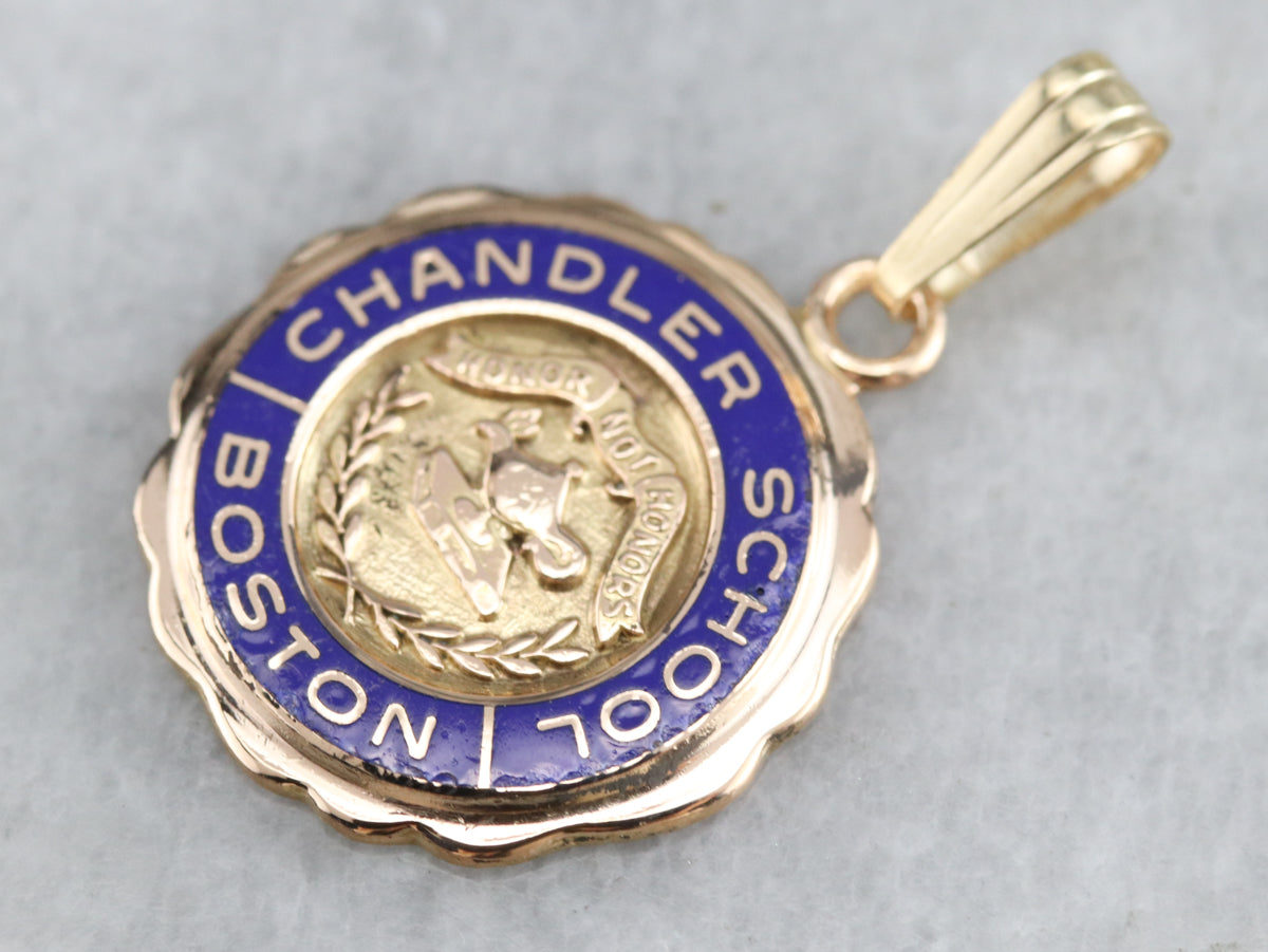 Vintage Boston's Chandler School Pendant