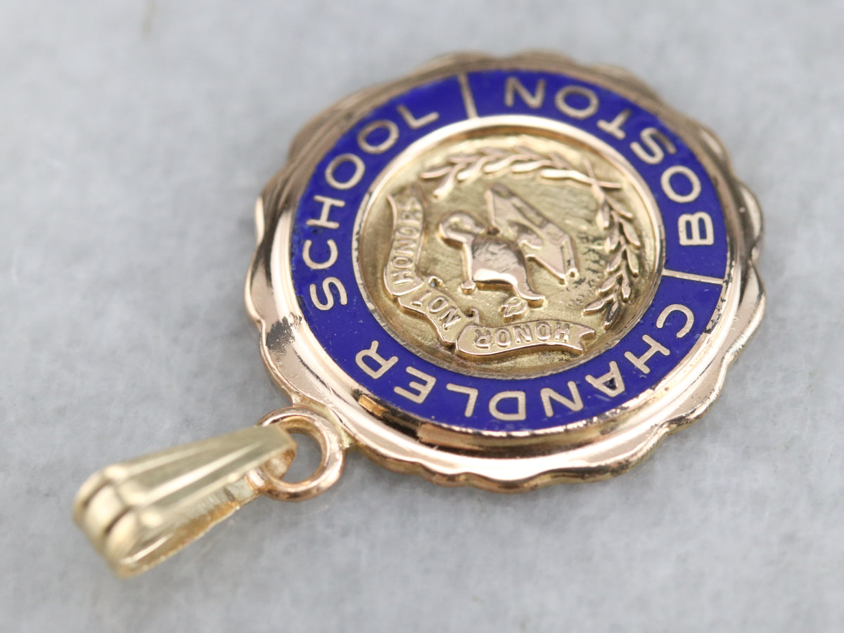 Vintage Boston's Chandler School Pendant