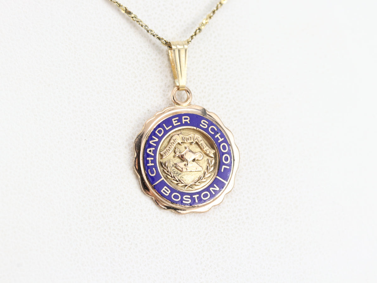 Vintage Boston's Chandler School Pendant
