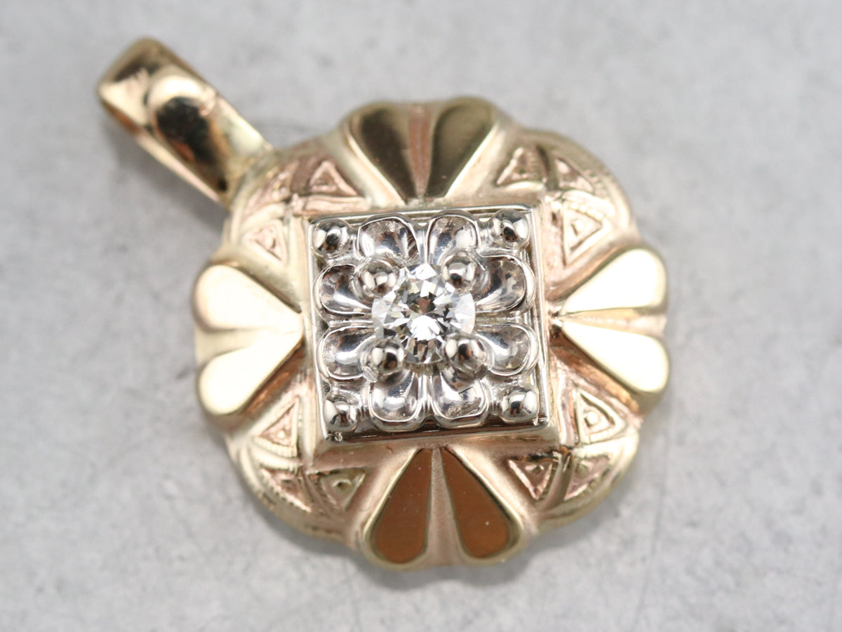 Upcycled Diamond Pendant