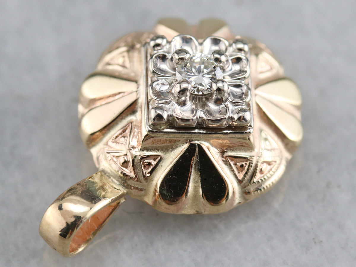 Upcycled Diamond Pendant