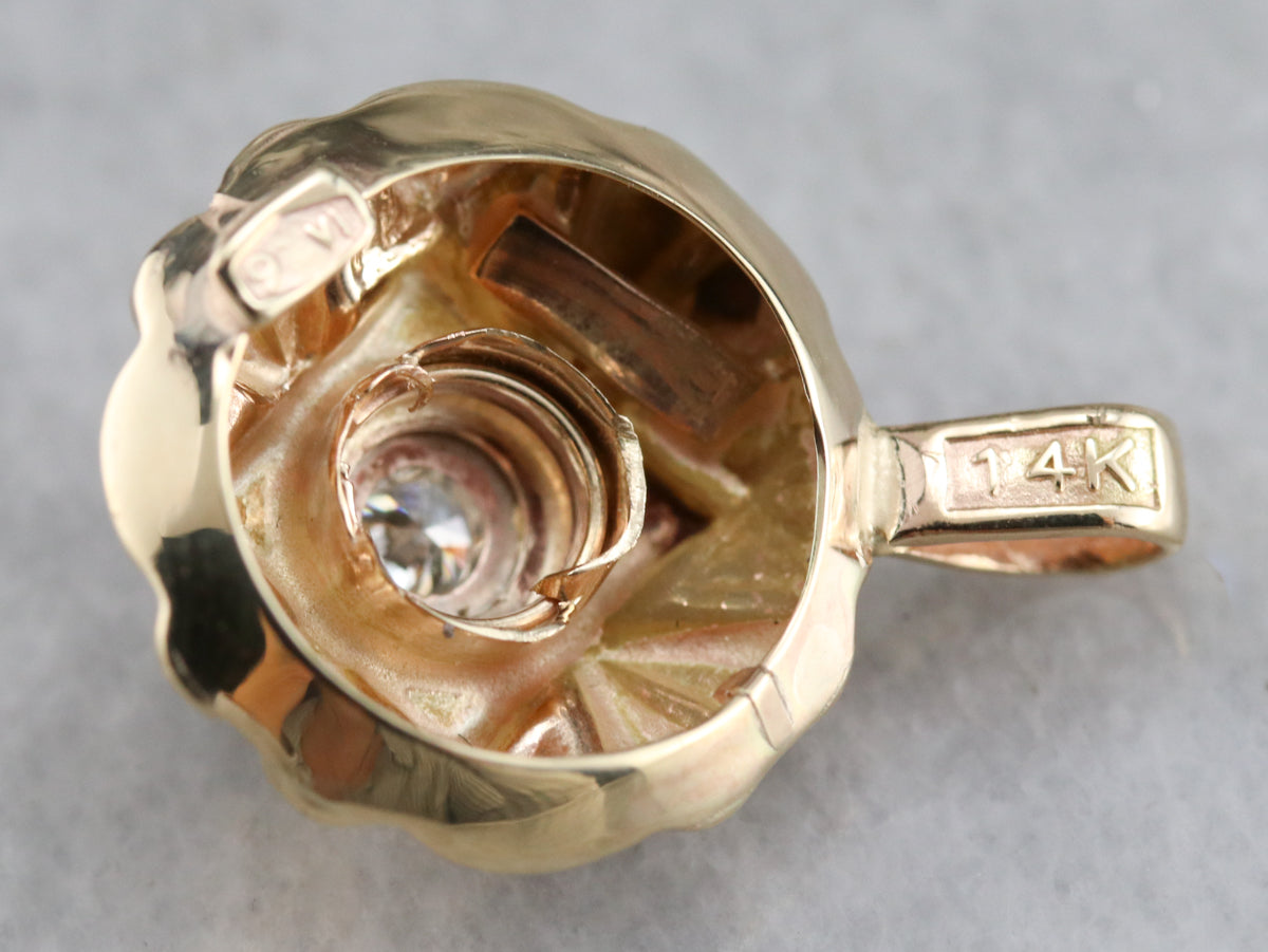 Upcycled Diamond Pendant