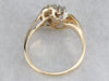 Gold Diamond Cluster Ring