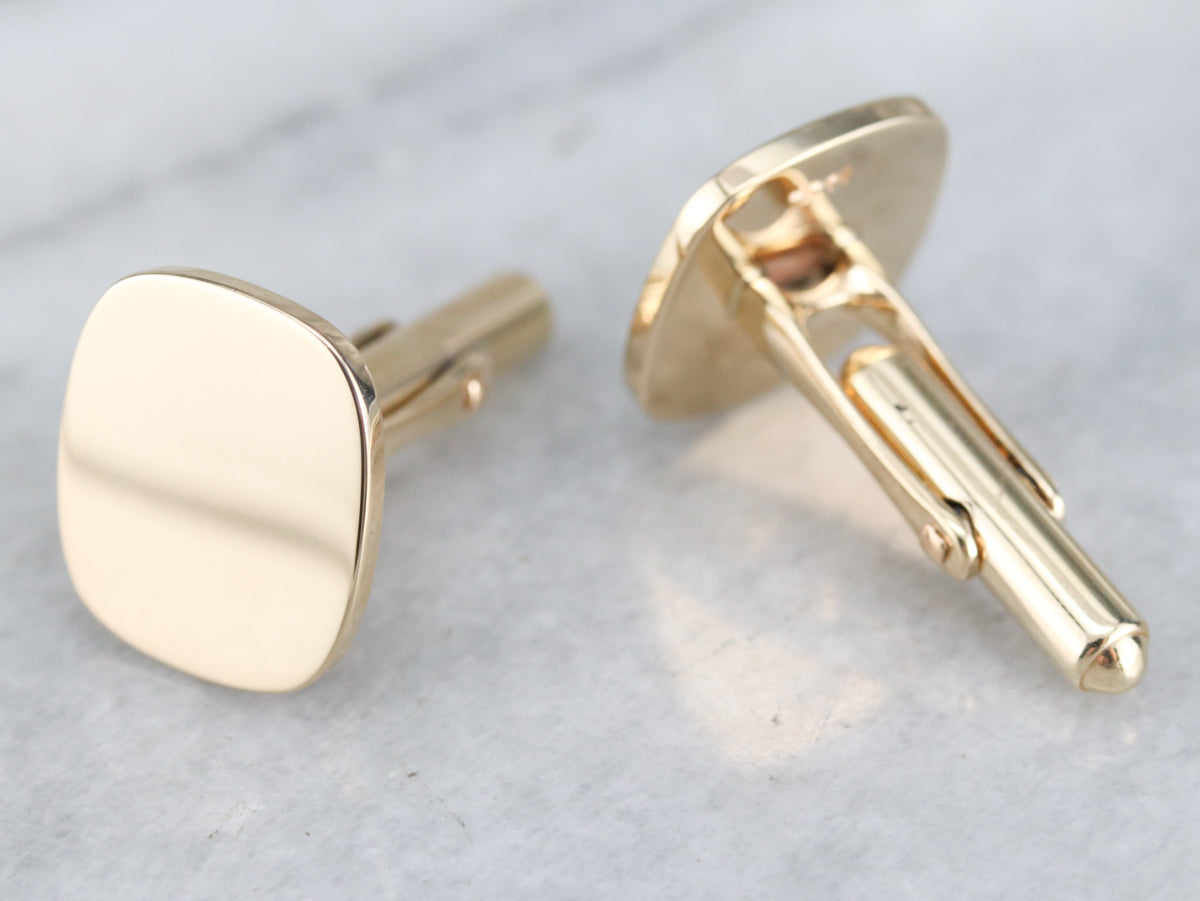 Vintage Yellow Gold Cufflinks