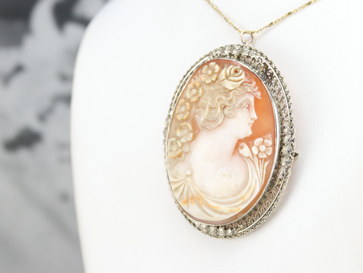 Art Deco Cameo Brooch or Pendant