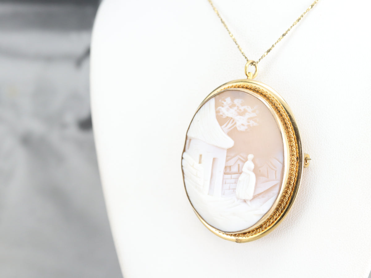 Vintage Cameo Pin or Pendant