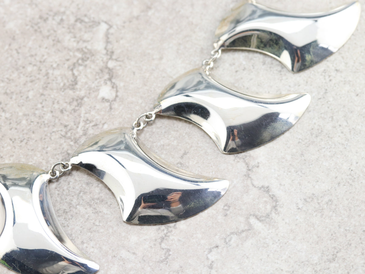 Modern Sterling Silver Necklace