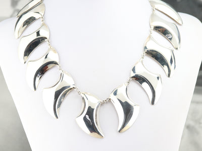 Modern Sterling Silver Necklace