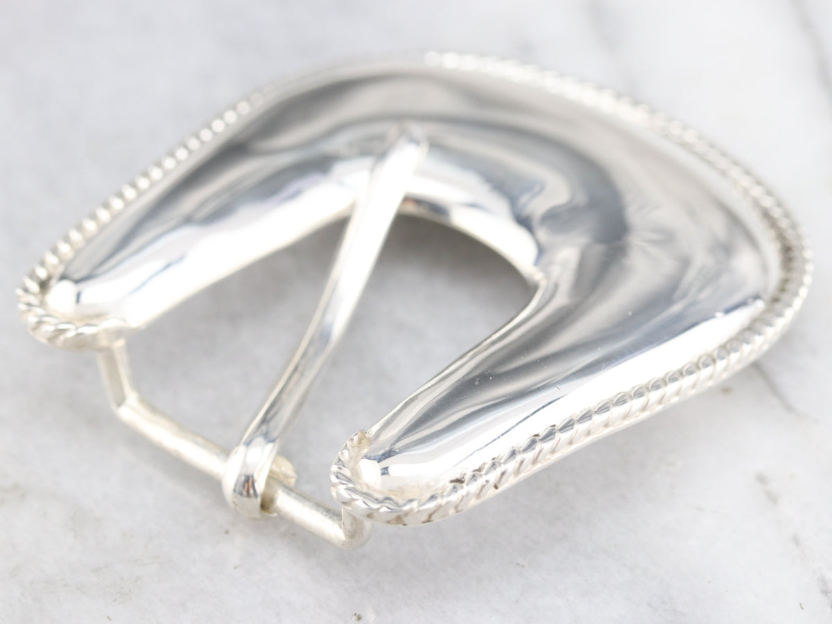 Vintage Sterling Silver Belt Buckle