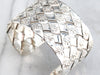 Wide Sterling Silver Cuff Bracelet