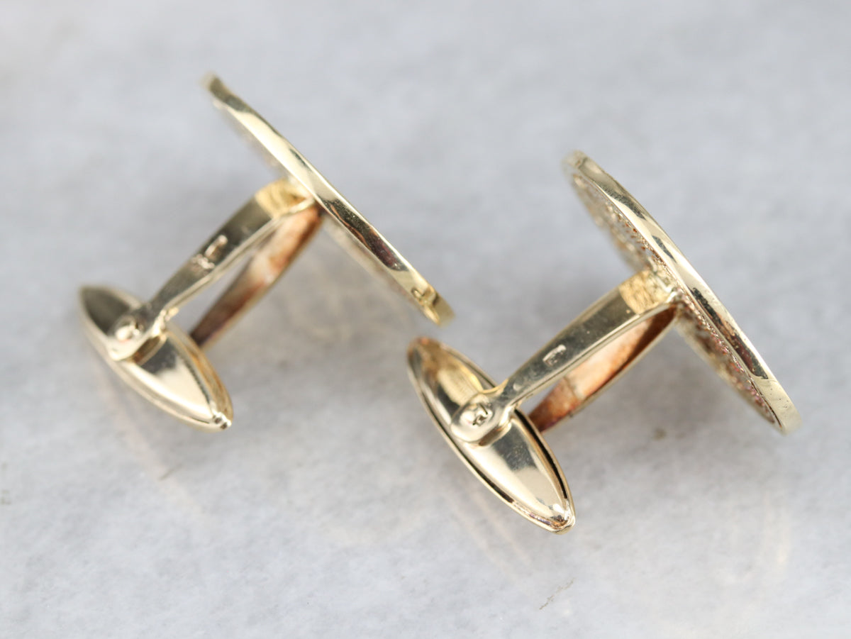 Vintage Gold Filigree Cufflinks