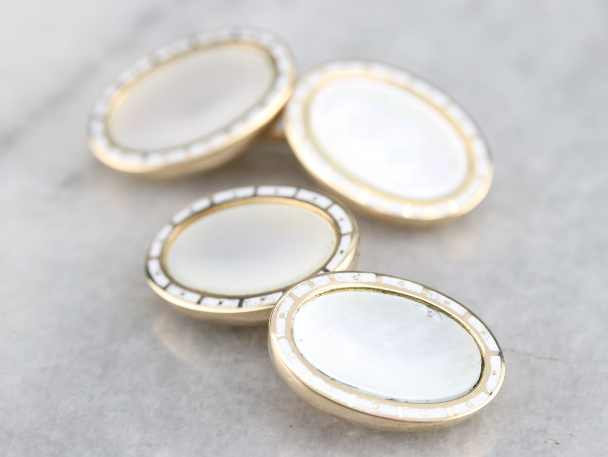 Vintage Mother of Pearl Cufflinks