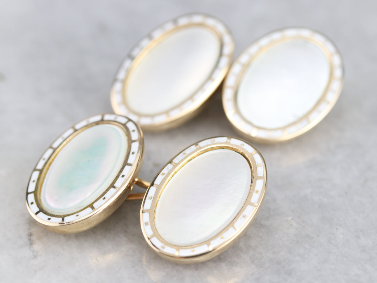 Vintage Mother of Pearl Cufflinks