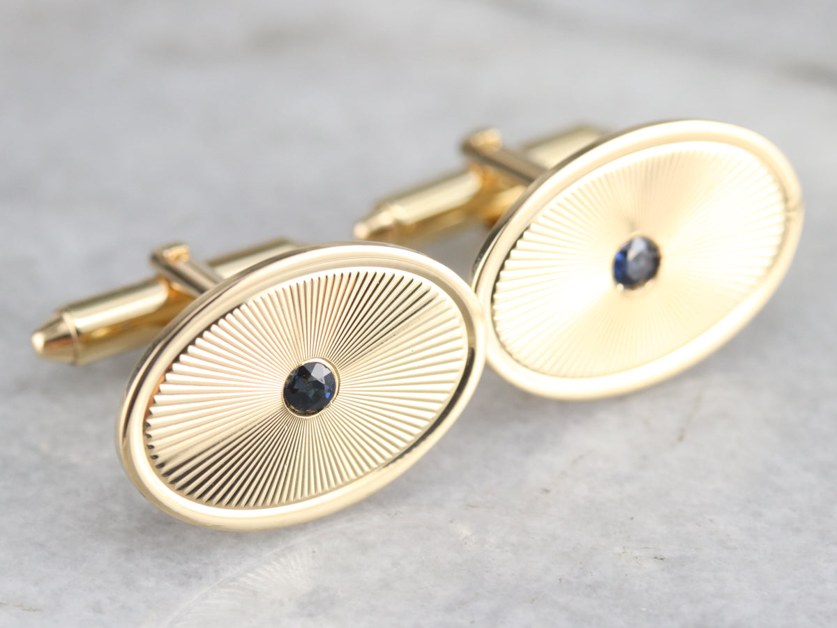 Gemelos de zafiro de mediados de siglo