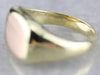 Men's Two Tone Gold Signet Ring