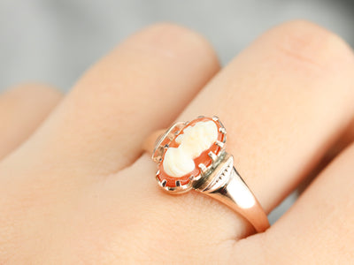 Antique Cameo Solitaire Ring