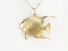 Vintage Angelfish Gold Pendant