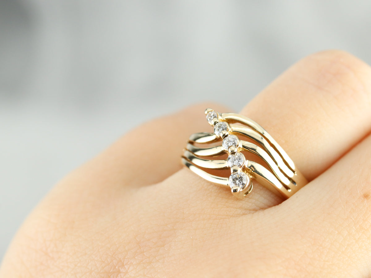 Yellow Gold Diamond Band