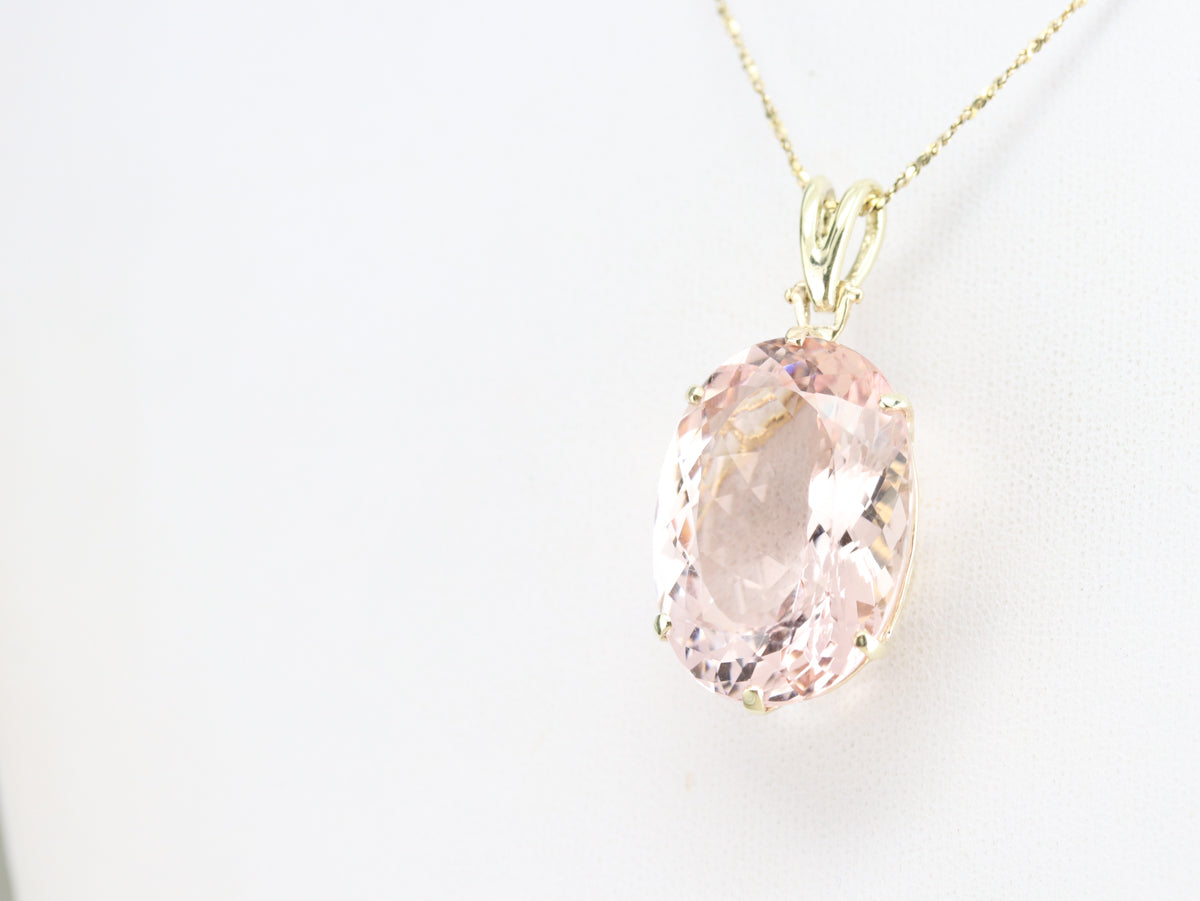 Morganite Gemstone Pendant