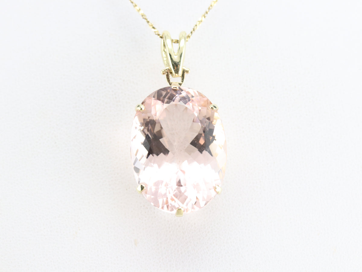 Morganite Gemstone Pendant