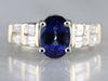Sapphire and Diamond Anniversary Ring