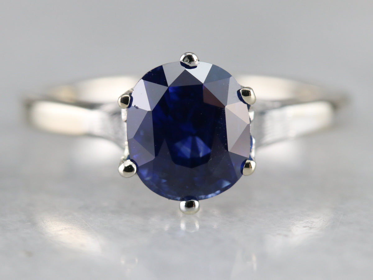 Ceylon Sapphire Engagement Ring