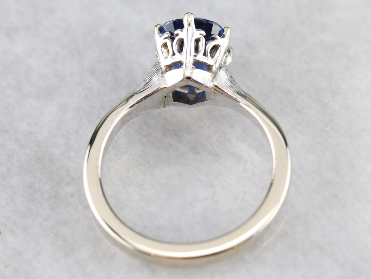 Ceylon Sapphire Engagement Ring